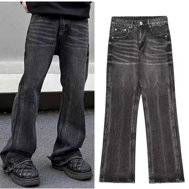 

Men Jeans Fashion Brand Beggar Pants Wide Leg Pants Denim Trousers