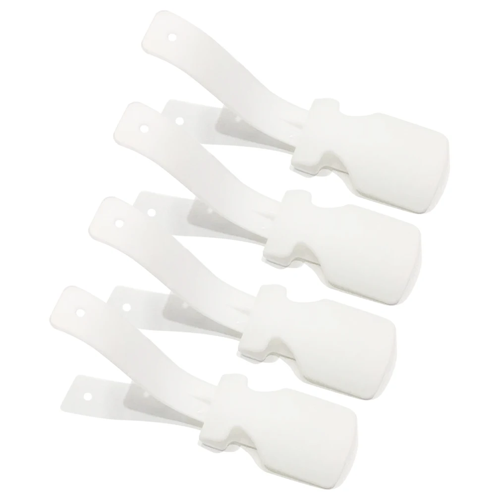 Handled Shoe Horn Lifting Helper 4Pcs Plastic Shoehorn Helper Lazy Shoe Lifter Easy on/Off Creative Household Gadget