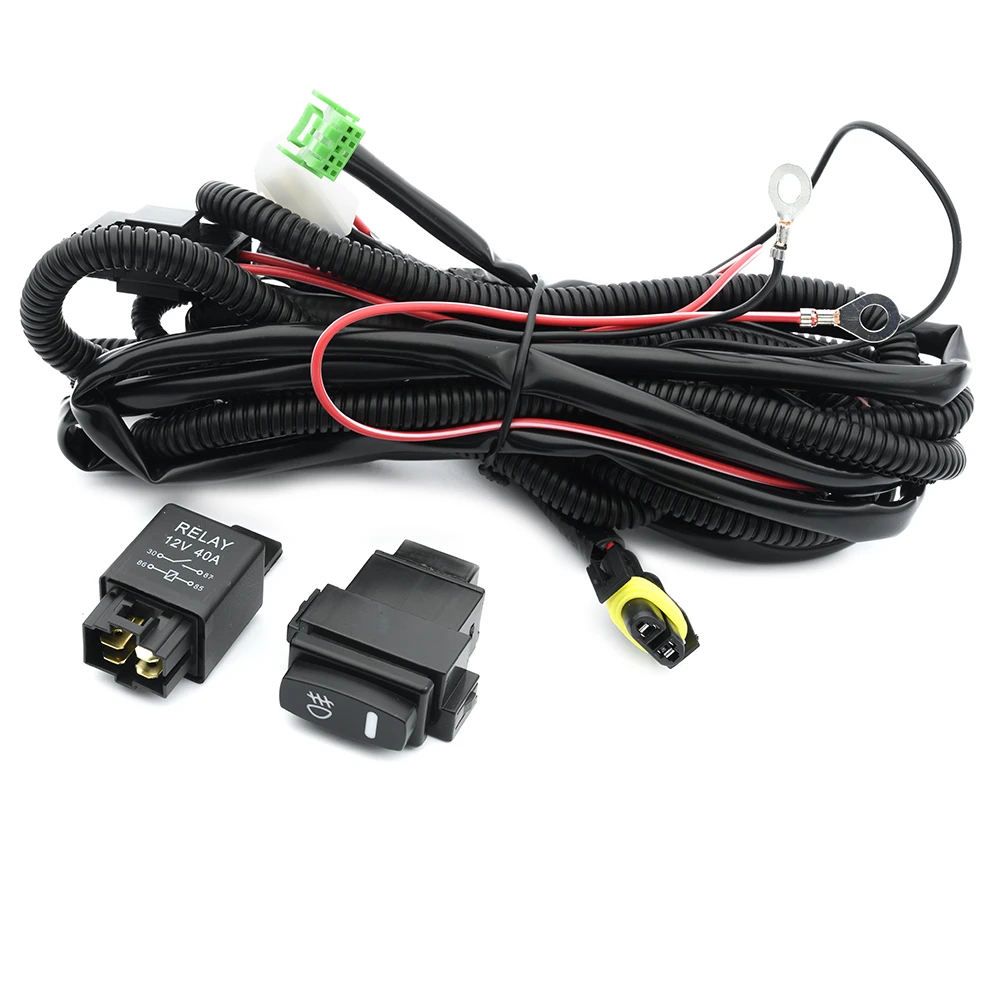 H8 H11 Fog Lights Wiring Harness Socket For Renault Megane II Scenic