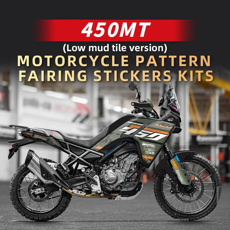 

Pattern Printing Stickers Kits for Motorcycle Protection and Decoration, For CFMOTO 450MT 450 MT(Low mud tile ver),Many kinds of
