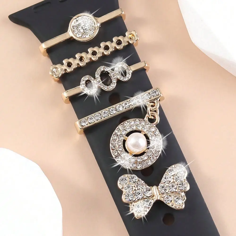 Elegant Diamond-Embellished Watch Band Charm
