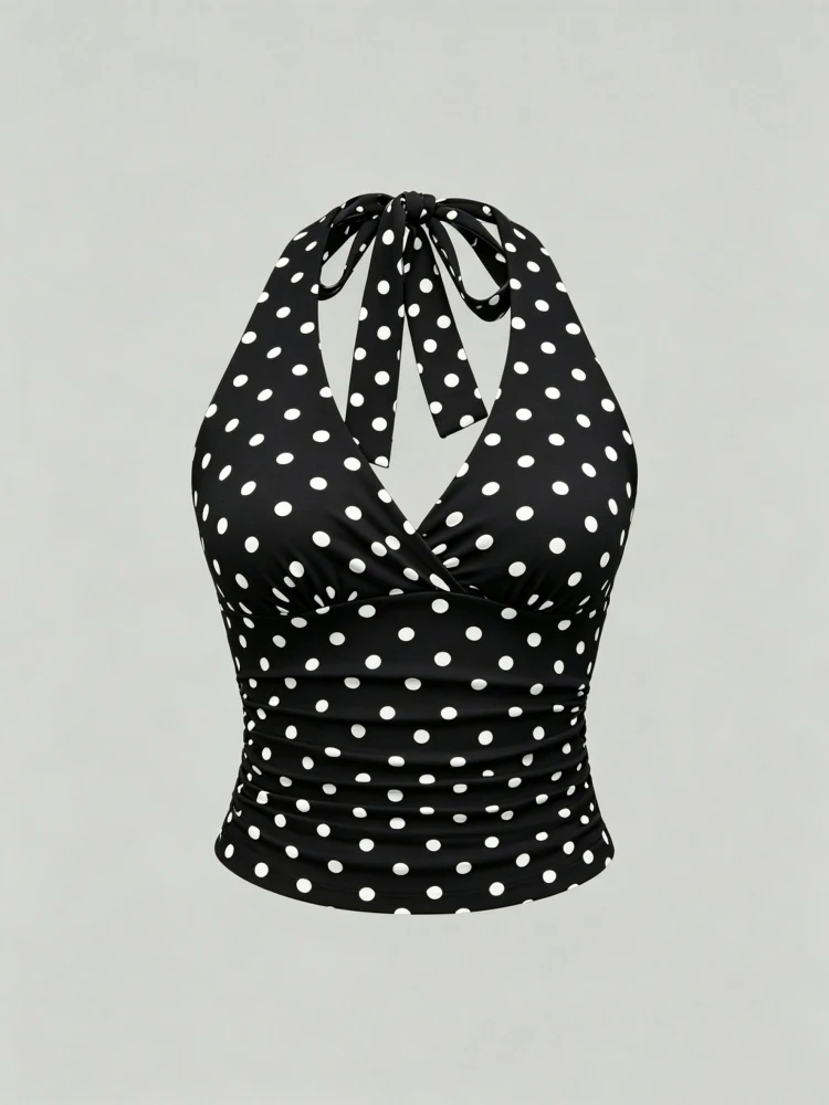 Polka dot Black