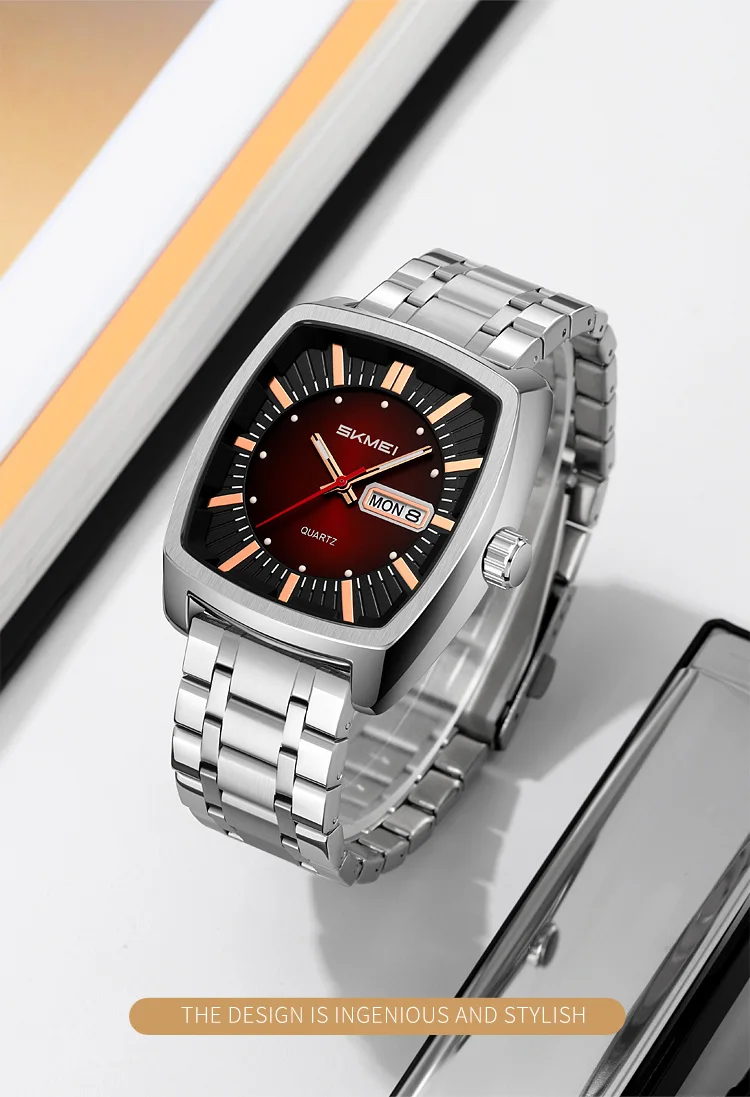 Mens Display SKMEI 9354 Waterproof Brand Week Luxury Quartz