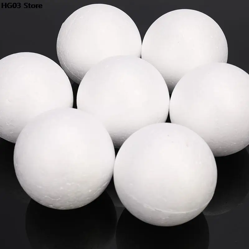 Bola de espuma de poliestireno para decoración de fiestas, suministros  artesanales de 7cm, 10 piezas, 70MM - AliExpress