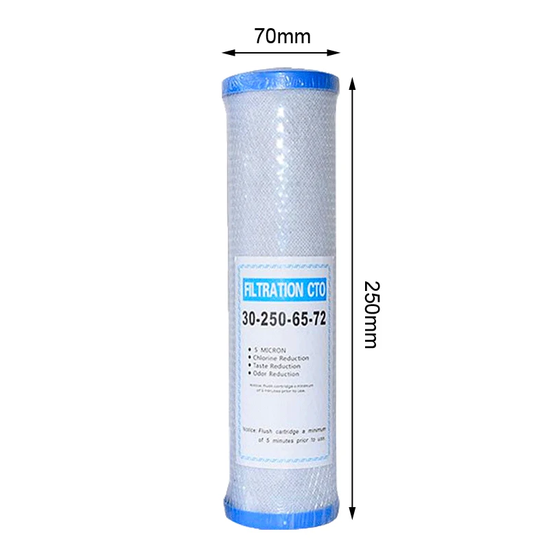 Universal Water Filter Activated Carbon Cartridge Filter 10 Inch Cto Block Carbon Element Water Purifier faucet water filter