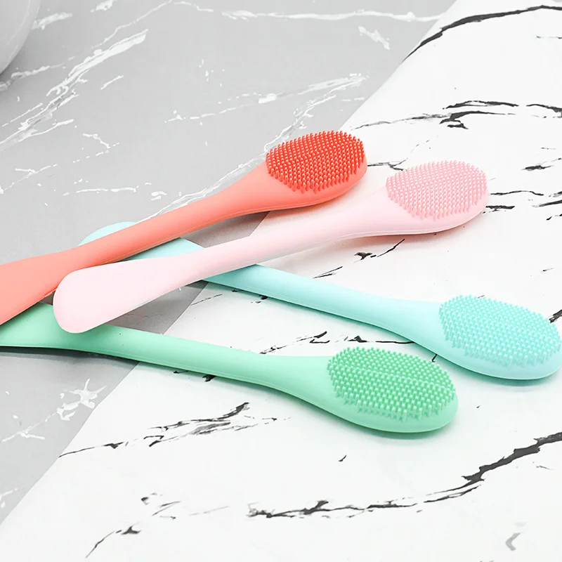 1 Pcs Silicone Facial Mask Brush Double Head Face Brush Nose Brush DIY