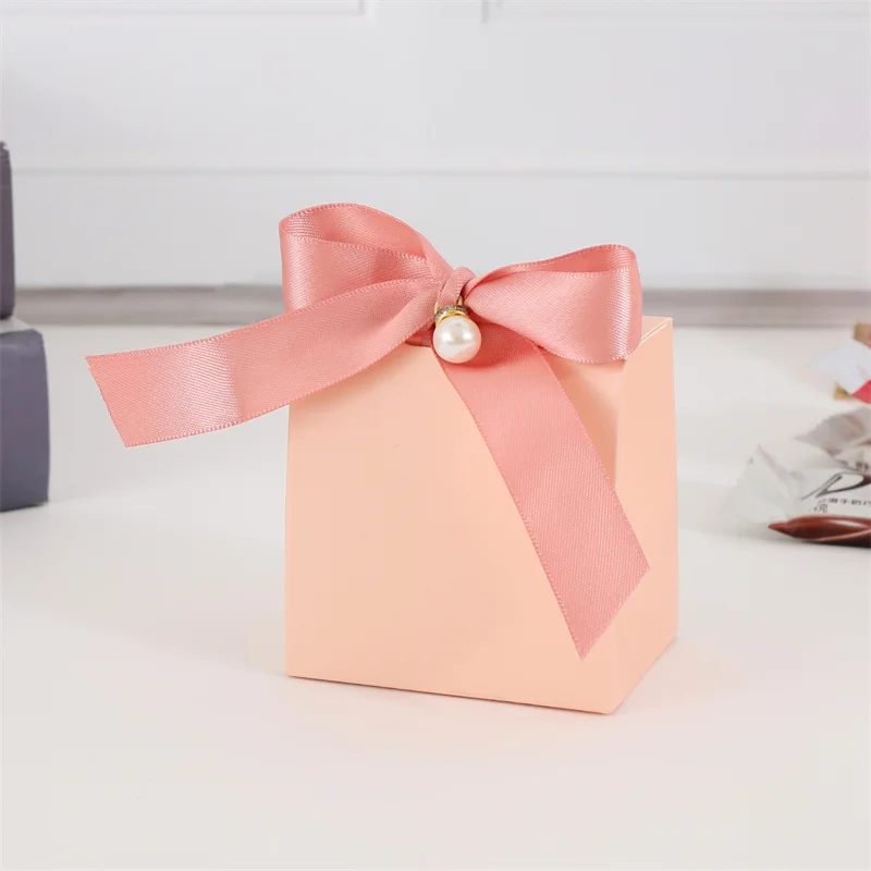 Black Wholesale Custom Logo Premium Luxury Cardboard Paper Gift Packaging Box with Ribbon for Wedding Favors Baby Shower Party 7 Sce4a845155c048a0894bd0c384faf11ek
