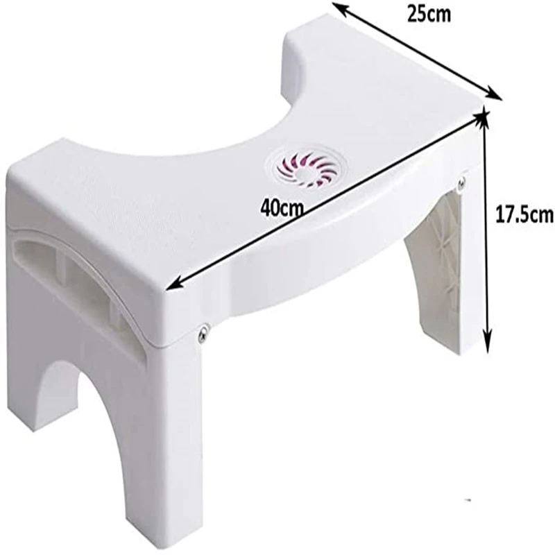 Folding bathroom stool toilet step stool toilet comfortable squat auxiliary suitable for all toilets, easy to store