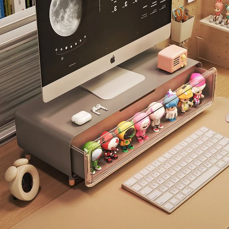 Desktop Blind Box Storage Display Rack Cartoon Model Computer Monitor ...