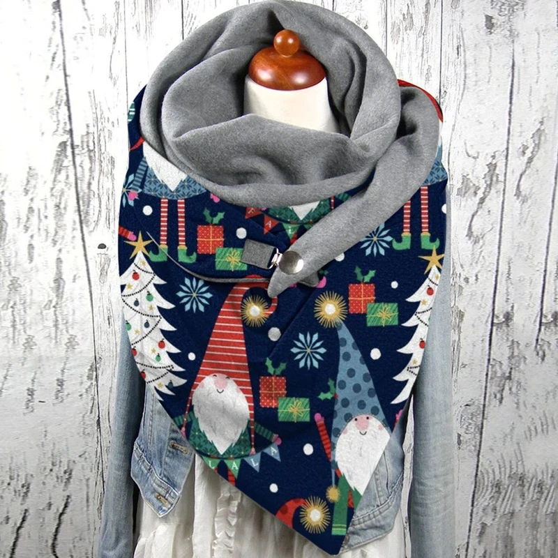 Pink pattern 3D Printed Scarf and Shawl Warm for Women and Men