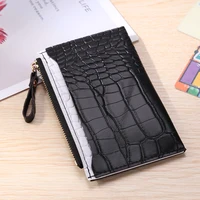 Fashion Hit Color Mini Coin Purse Wallet Alligator Pattern Women PU Card Holder 1