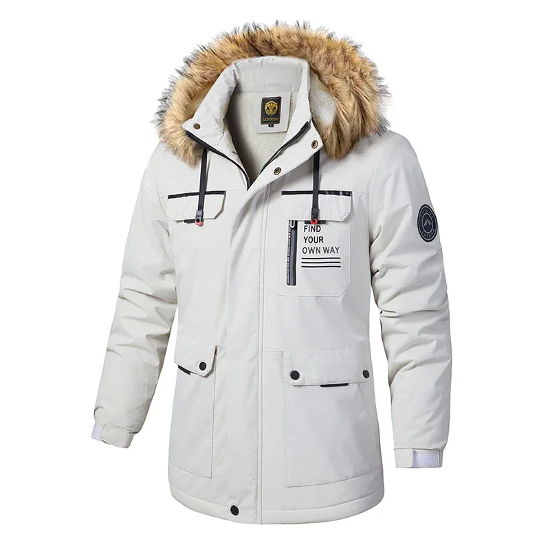 

Winter Men's Jackets Man Parka Thermal Coat Male Cold Sweaters Parkas Long Coats High Quality New Sets Overcoat Streetwear Hot