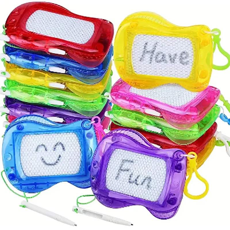 Magnetic Drawing Board Mini Sketchboard Backpack Keychain Children's Graffiti Board Erasable Writing Board Full Of Childlike Fun