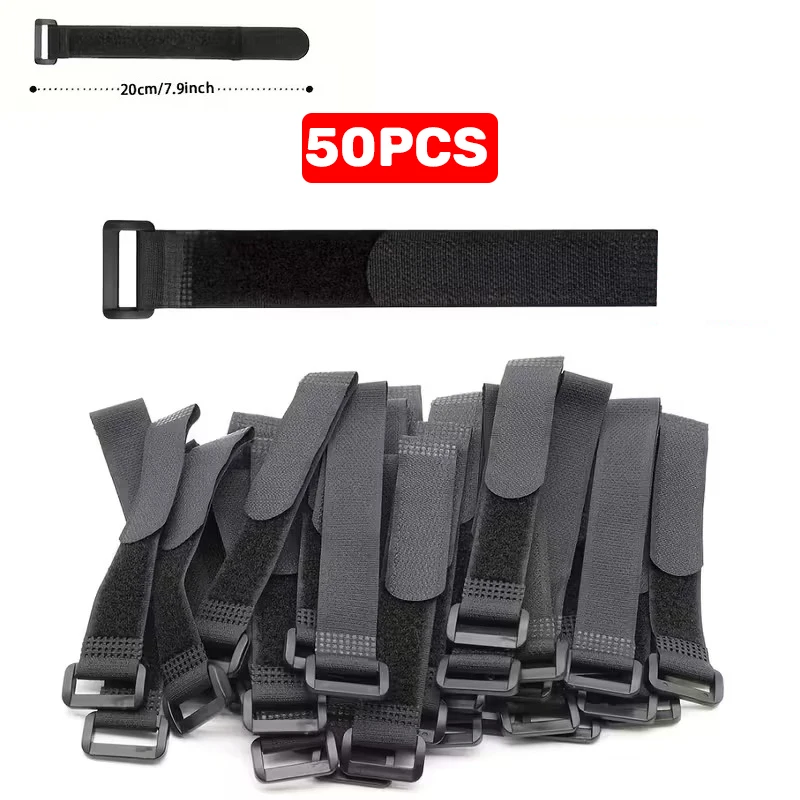 Versatile Self-Adhesive Hook and Loop Straps for Cable Management and Home Organization
