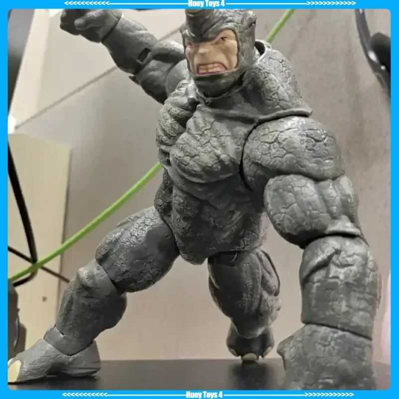 새로운 23cm 애니메이션 X-Men 어벤져스 악당 영웅 7인치 라이노 관절 가동 액션 피규어 수집용 모델 장난감 선물