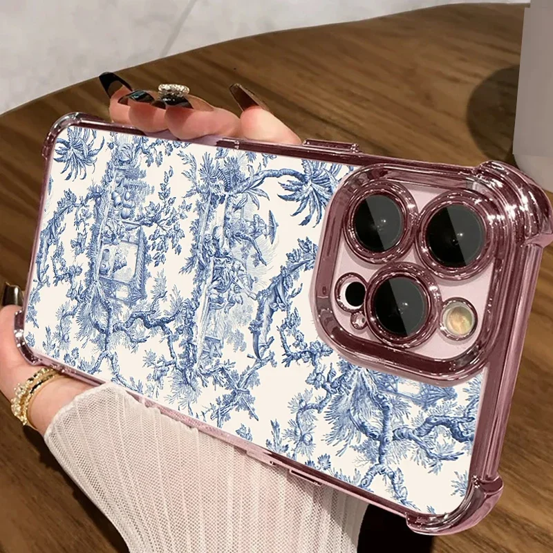 Charming Lily Plating Phone Case