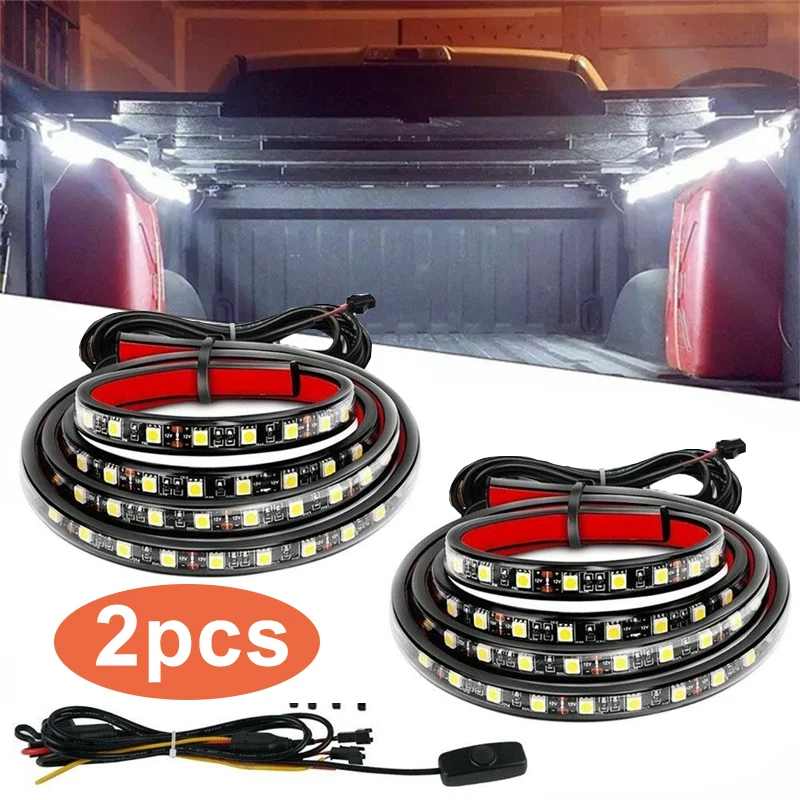 

2pcs Universal 60inch LED Soft Light Strip Truck Pickup Bed Lights Kit (White Light/RGB Light)