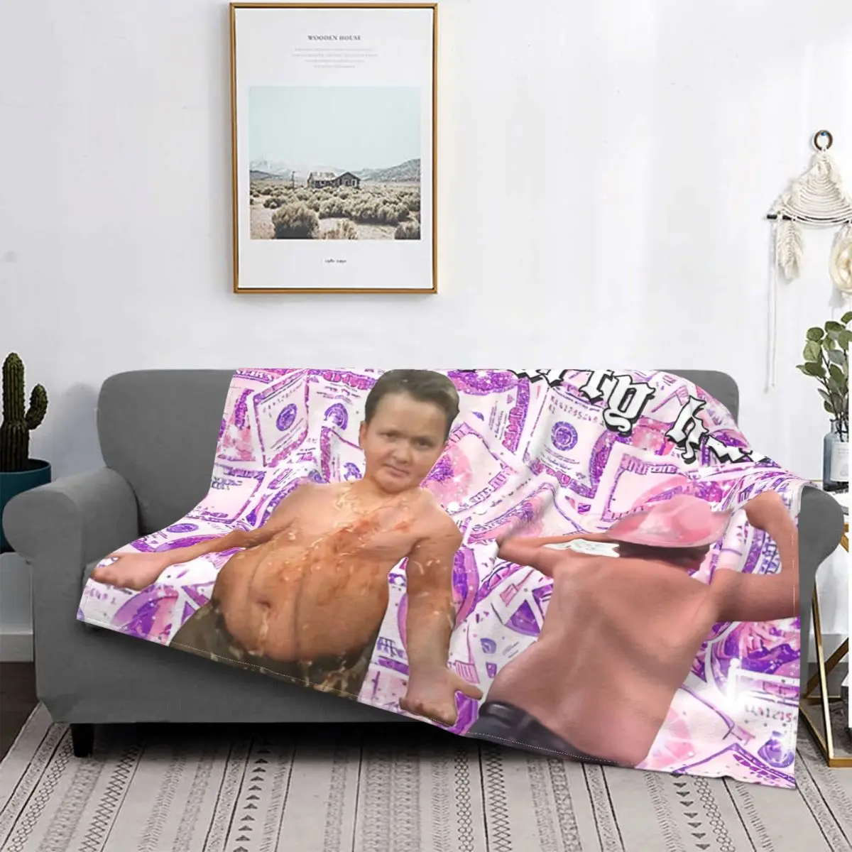 Cheetah Print Gibby Blanket for Office Bedroom Sofa Quilt 3D Printed Soft Flannel Fleece Warm Icarly Meme Throw Blankets