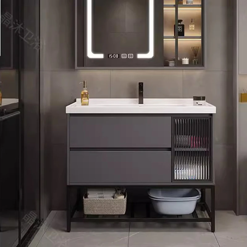 Modern Minimalist Bathroom Vanities Washbasin Floor Toilet Partition Bathroom Vanities Vintage Vanity Mobiletto Bagno Furniture