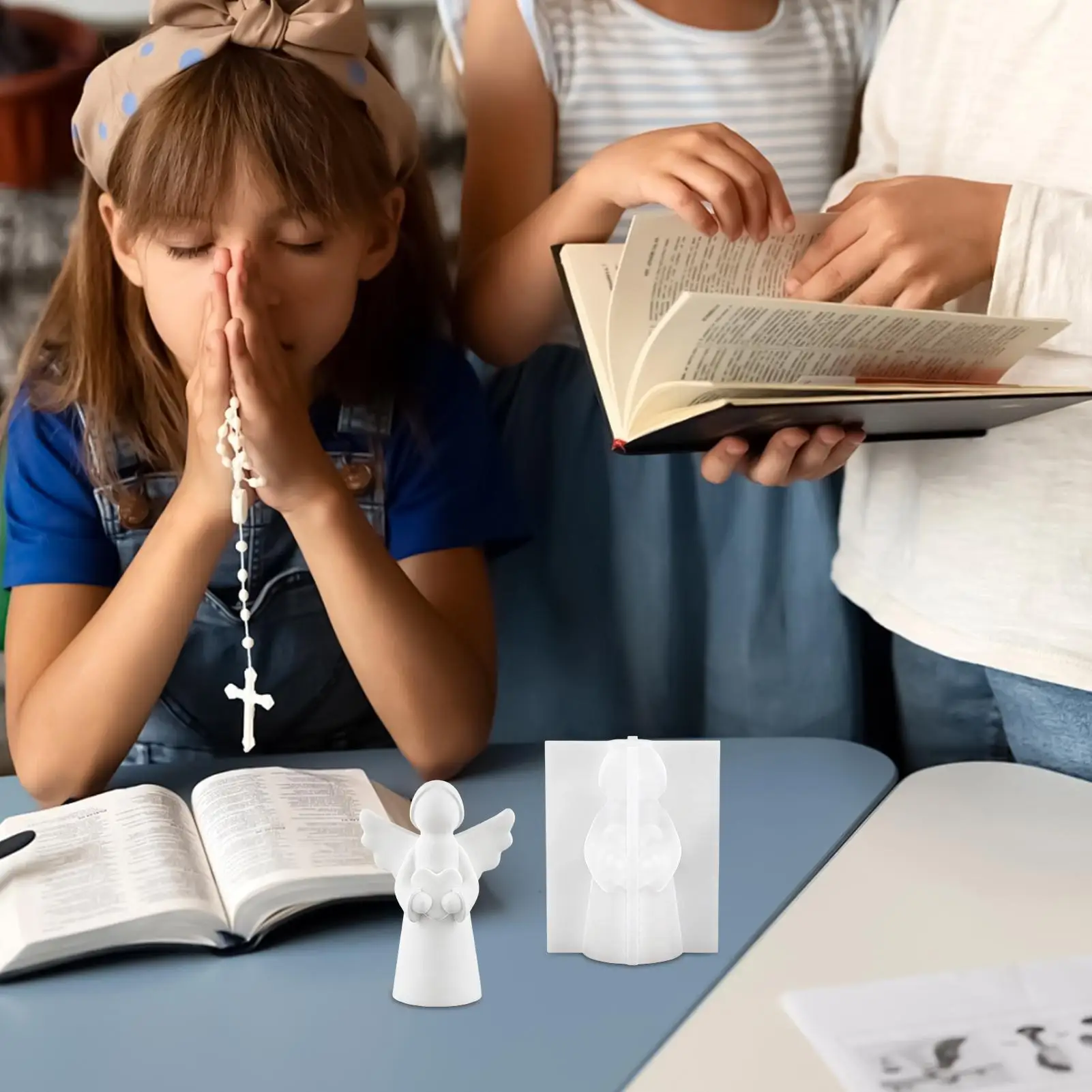 Angel Silicone Mold Silicone Casting Supplies Christmas Concrete Molds For Cement Party Planners Art Teachers Holiday