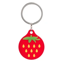 Cute Avocado & Strawberry Silicone Protective Case (Black Yellow)