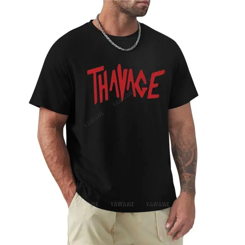 

Thavage T-Shirt Short t-shirt kawaii clothes hippie clothes tops t shirts men summer black t-shirt men tees