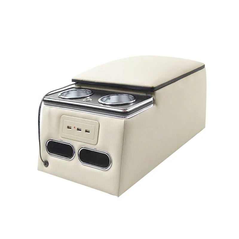 

Modified parts of the second row middle storage box of the rear armrest box of the general-purpose vehicle