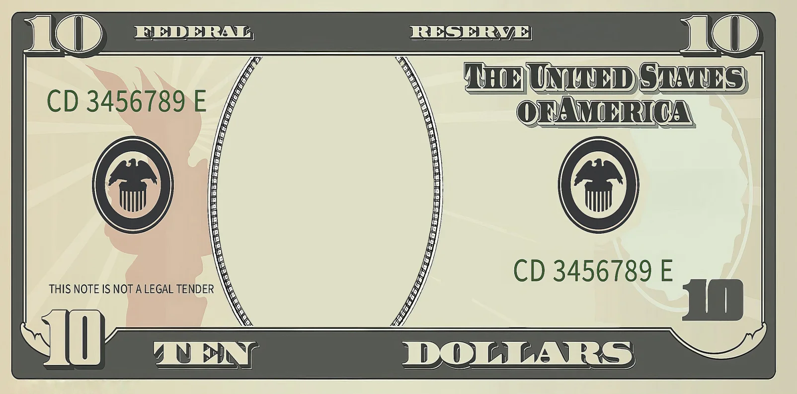 Customized Portrait Art on $100 Bill Canvas - Unique Wall Decor