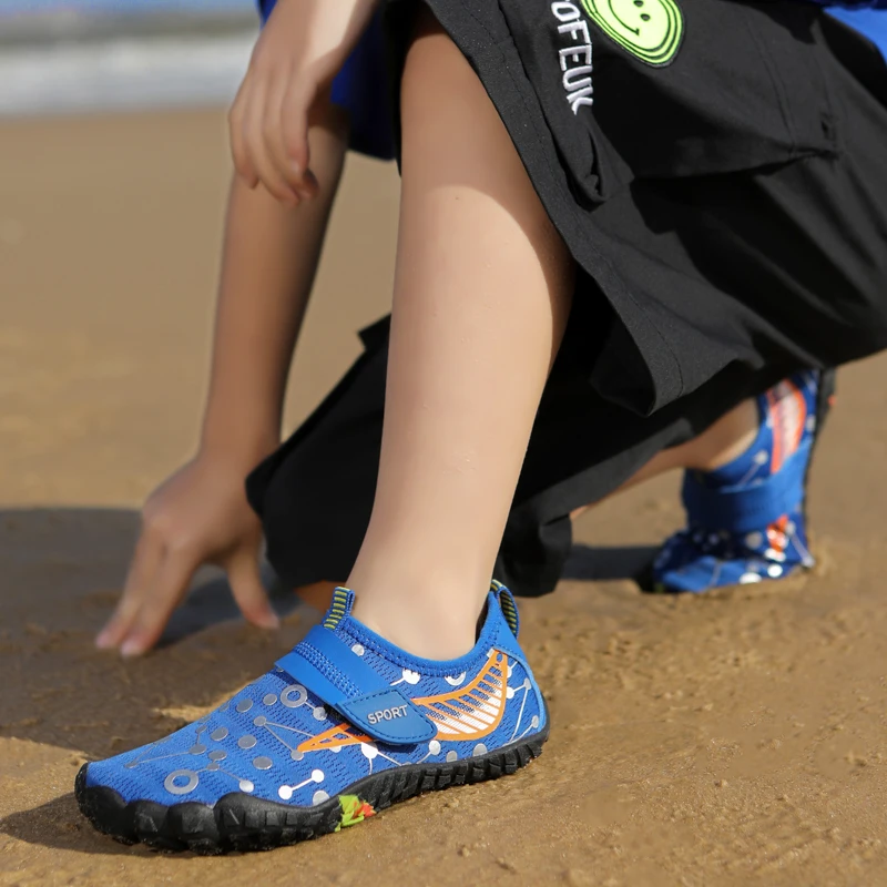 Children Boys And Girls Beach Quick Diving Shoes Qianjiang Swimming Shoes Indoor Fitness Floor Bathroom 28-38#