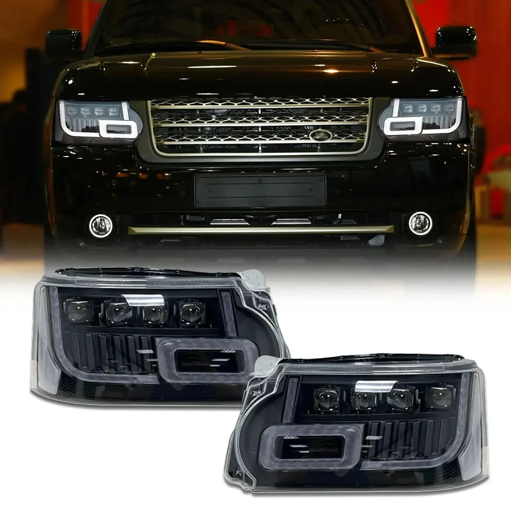 

Новинка, передняя фара для Land Rover Range Rover Sport 2010-2012 L320, обновление до L494 2018-2024, аксессуары для передней фары