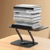 Book Stand for Reading Adjustable Book Holder with 360° Swivel Foldable Cookbook Stand Textbook Stand for Music Scores Recipe 5