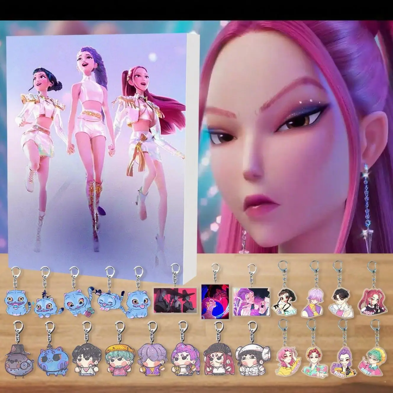 Calendario Dell’Avvento K-Pop Demon 2025 Con 24 Portachiavi In Acrilico: Sorprese Giornaliere, Regalo Perfetto Per Fan Di Anime E K-Pop