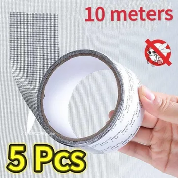 1 à 5 pièces de ruban de réparation d'écran de fenêtre étanche facile à appliquer – Gardez les moustiques sort avec notre patch en maille anti-insectes et auto-adhésif 1