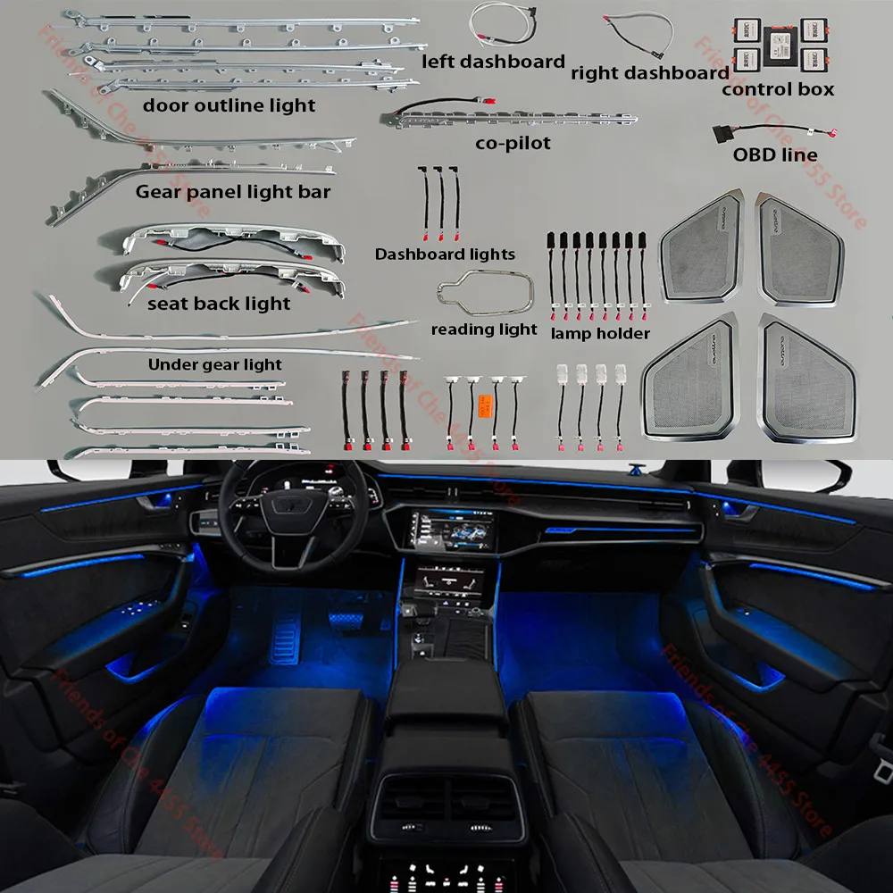 Flow Series LED Interior Dash Trim Ambient Lighting + Footwell Lightin–