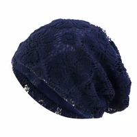 Spring Autumn Hat For Women Skullies Beanies Women Fashion Warm Cap Unisex Elasticity Knit Beanie Hats Lace Female Lace Caps 2