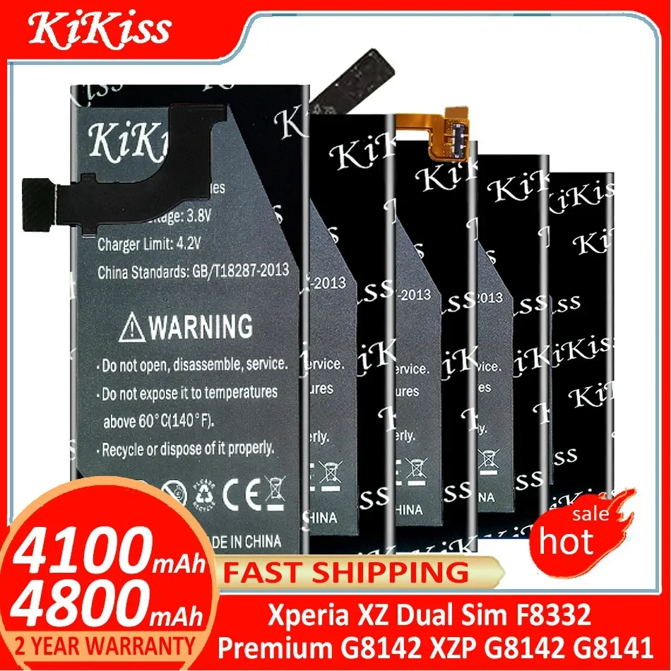 

KiKiss Battery For Sony Xperia XZ Dual Sim F8332/Premium G8142 XZP G8142 G8141 batteries Batterij + Track NO