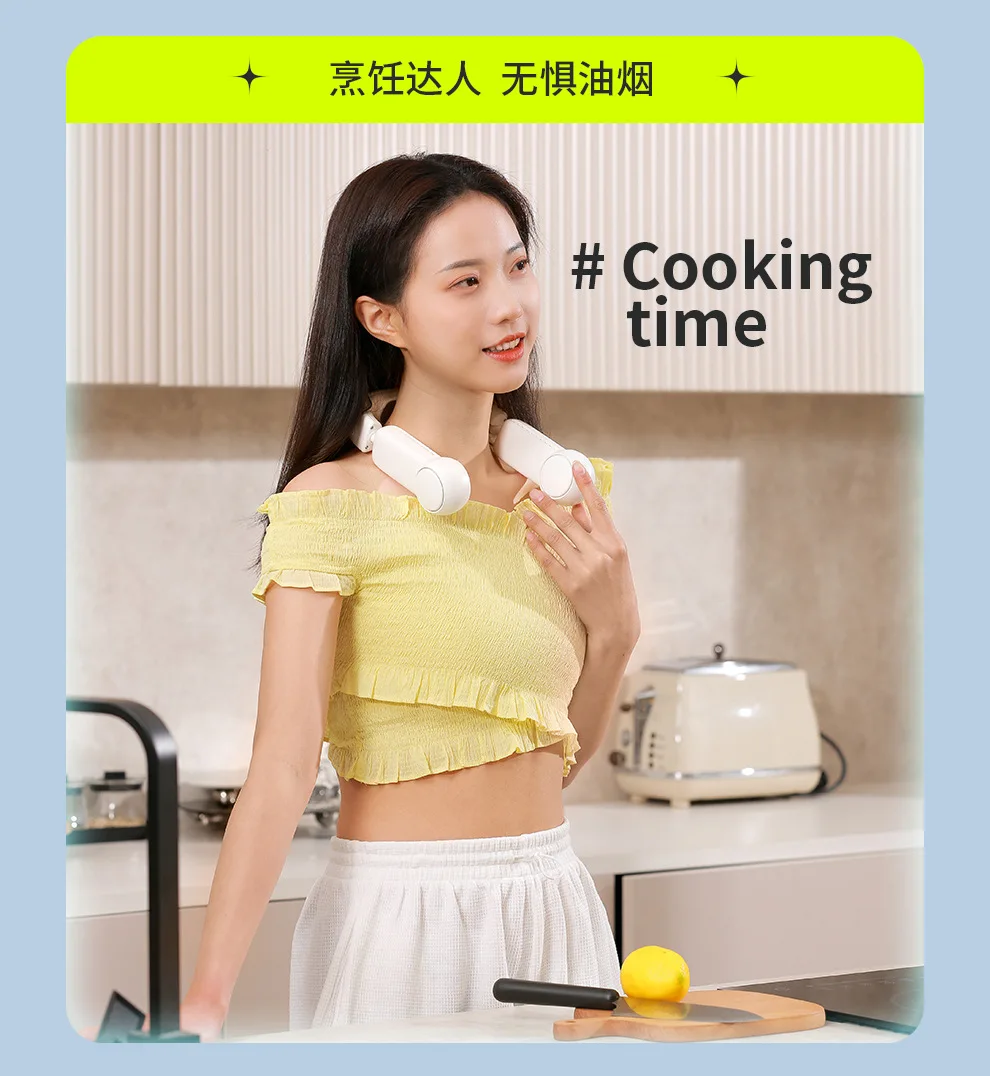 Xiaomi Folding Hanging Neck Fan Cooling Air Conditioning Fan description image 19