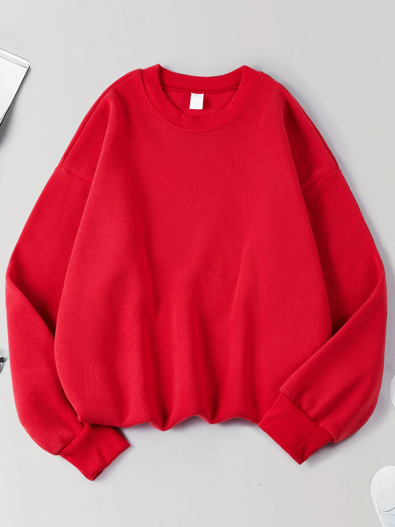 Man Solid Sweatshirts Comfortable Soft Pullovers Autumn Fleece Hoody Loose Casual Clothing Multicolor All-Match Sportswears