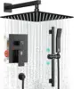 10 Inch Slide Bar Shower Faucet Luxury High Pressure Shower Heads and Handheld Spray Combo Set Wall Mounted Shower 1