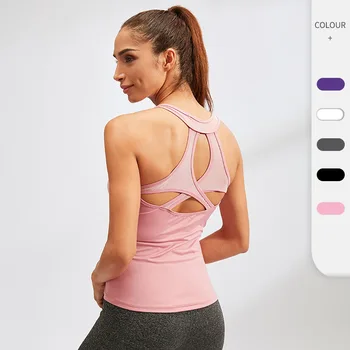 Women Yoga Fitness Womens Clothing Workout Tennis Female Vest Blouse Outdoors Women's Gym Clothes Breathe Tank Top 1