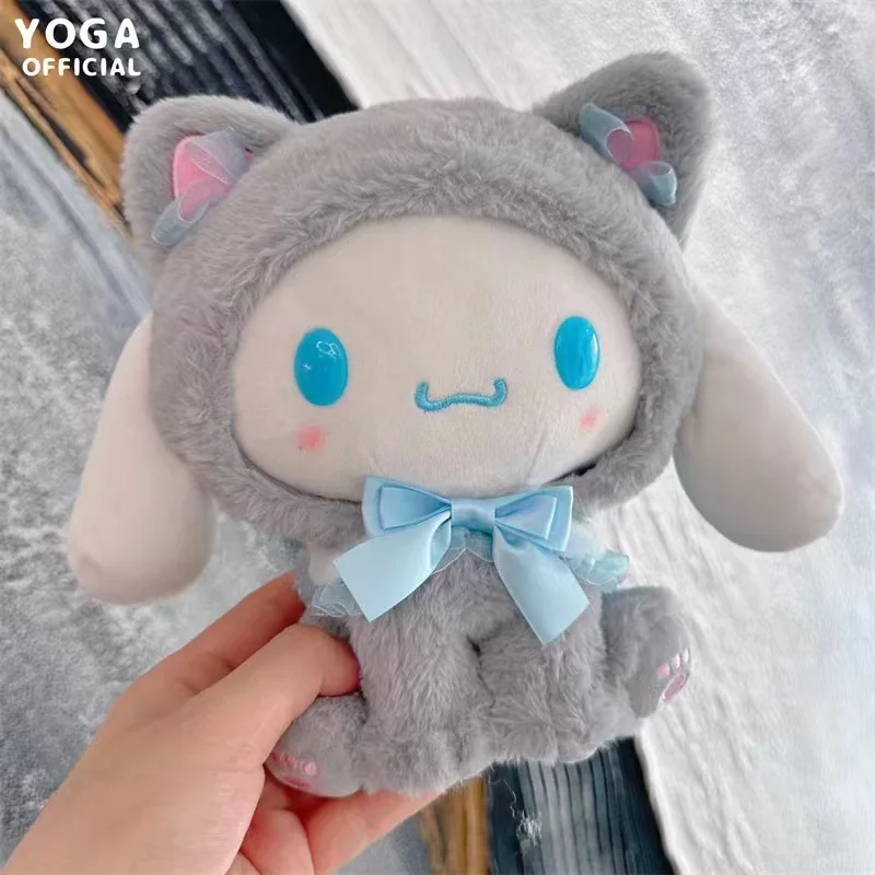 산리오 귀여운 고양이 봉제 장난감, 쿠로미 플러시 시나모롤 인형, 헬로 키티, 부드러운 박제 장난감, 마이 멜로디, 어린이 생일 선물