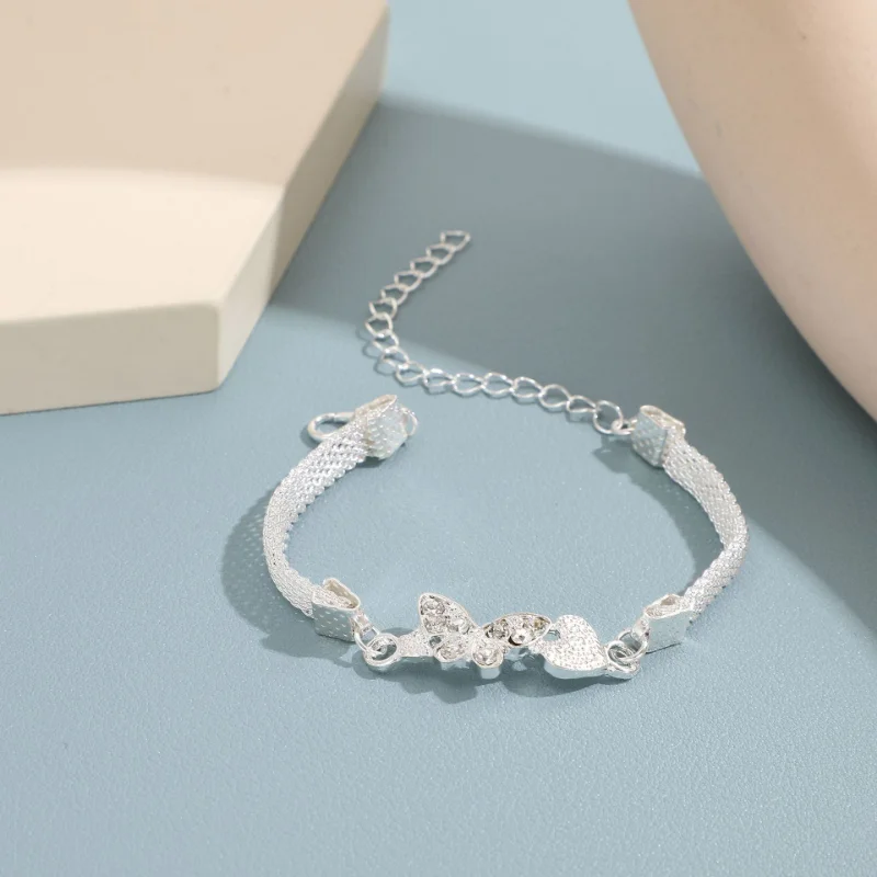 Rhinestone Infinity Bracelet Men's Women's Anklets Jewelry 8 Number Pendant Charm Blange Couple Bracelets for Lover Friend