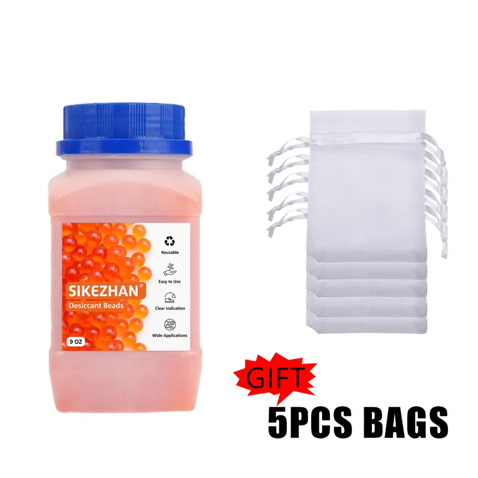 Blue/Orange Indicating Silica Gel Desiccant Beads,Reusable Moisture Absorber for Storage,Closets,Electronics,3D Printer Filament image 7