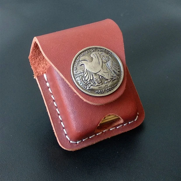 Zippo Lighter Genuine Leather Case  Gasoline Lighter Zippo Case - Lighter  Case - Aliexpress