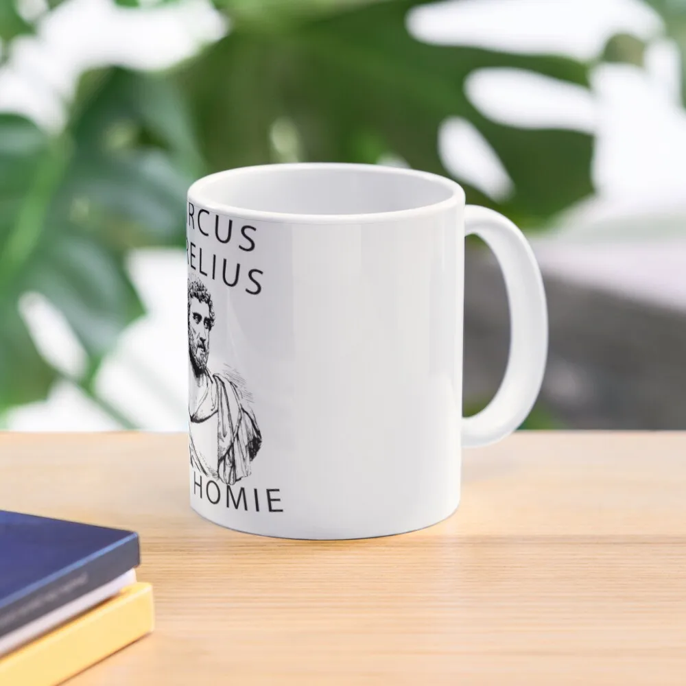 

Marcus aurelius is my homie Coffee Mug Breakfast Cups For Tea Ceramic Cups Creative Beautiful Teas Mug