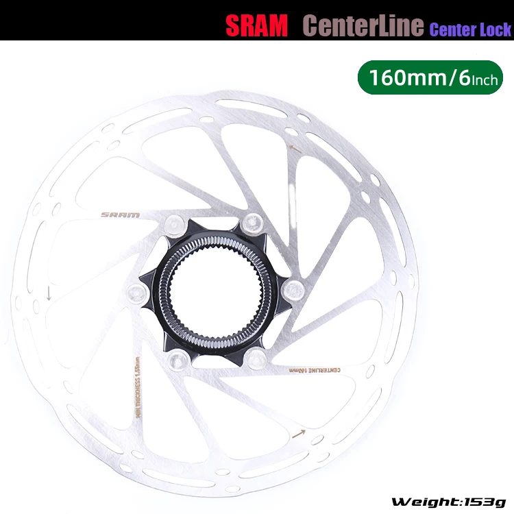 Sram-センターディスクブレーキローター,ロックリングなし,200mm,180mm