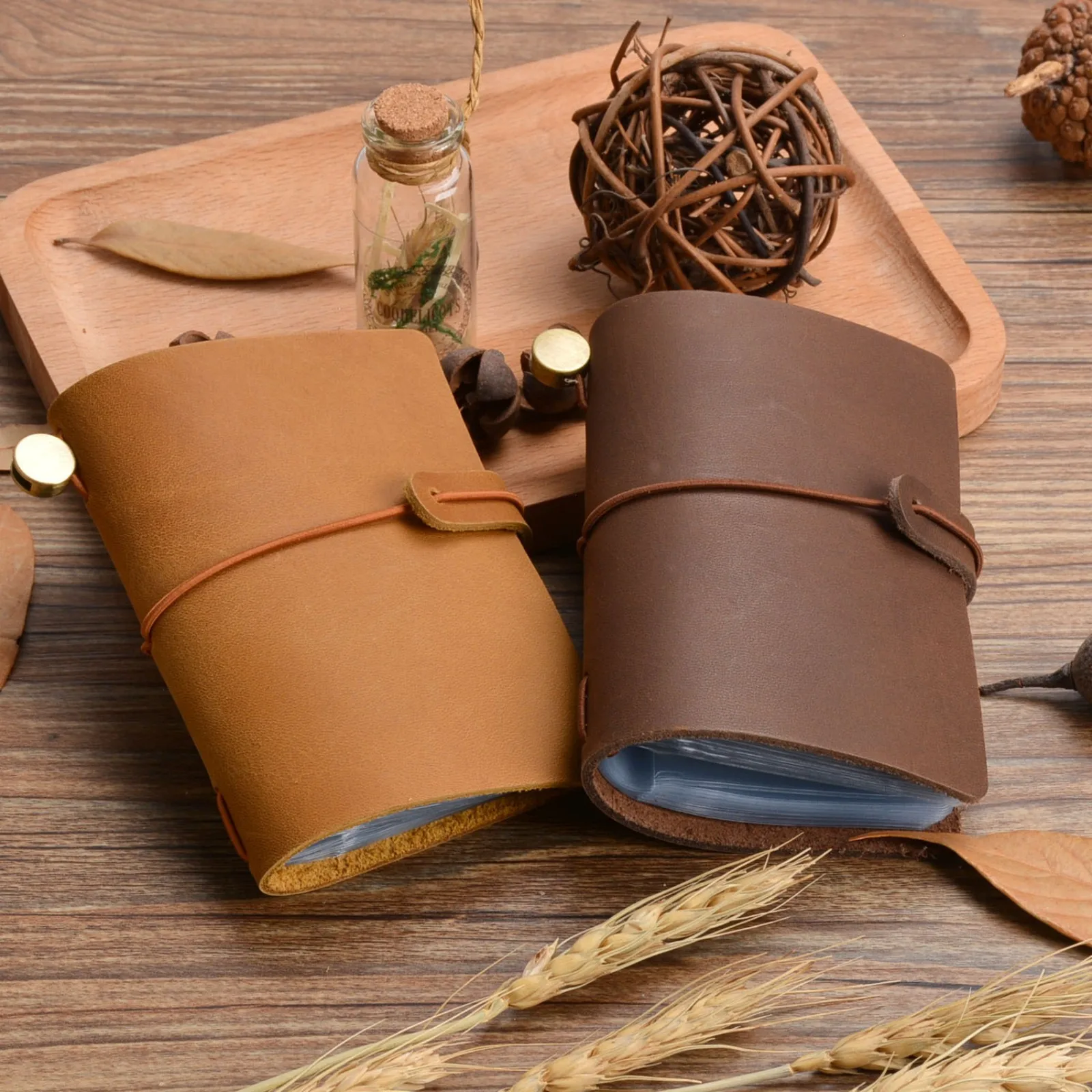Handcrafted Genuine Leather Multi-Card Wallet and Business Card Holder