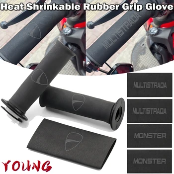 Guanto con impugnatura in gomma termoretraibile per Ducati MULTISTRADA 1200 1260 950 1100S MONSTER 696 796 821 1100 1200 1098 1299 SCRAMBLER