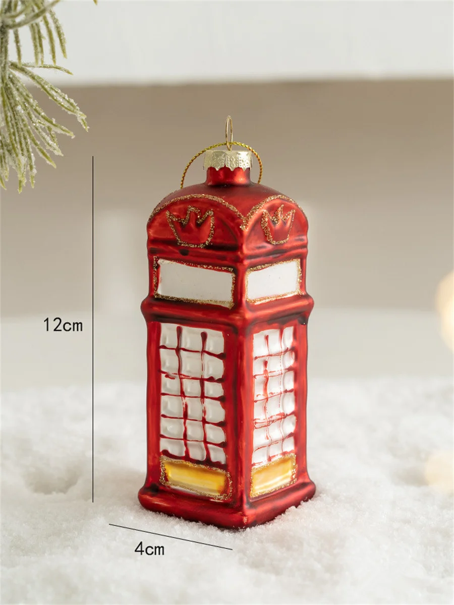 thumbnail image 1 of Colgante de bola de cristal con forma de animal para decoración navideña, muñeco de nieve de Papá Noel, 1 of 5