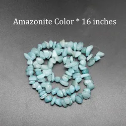 Natural Stone Beads Chips 5 - 8mm - Turquoise Strand (Amazonite Color)
